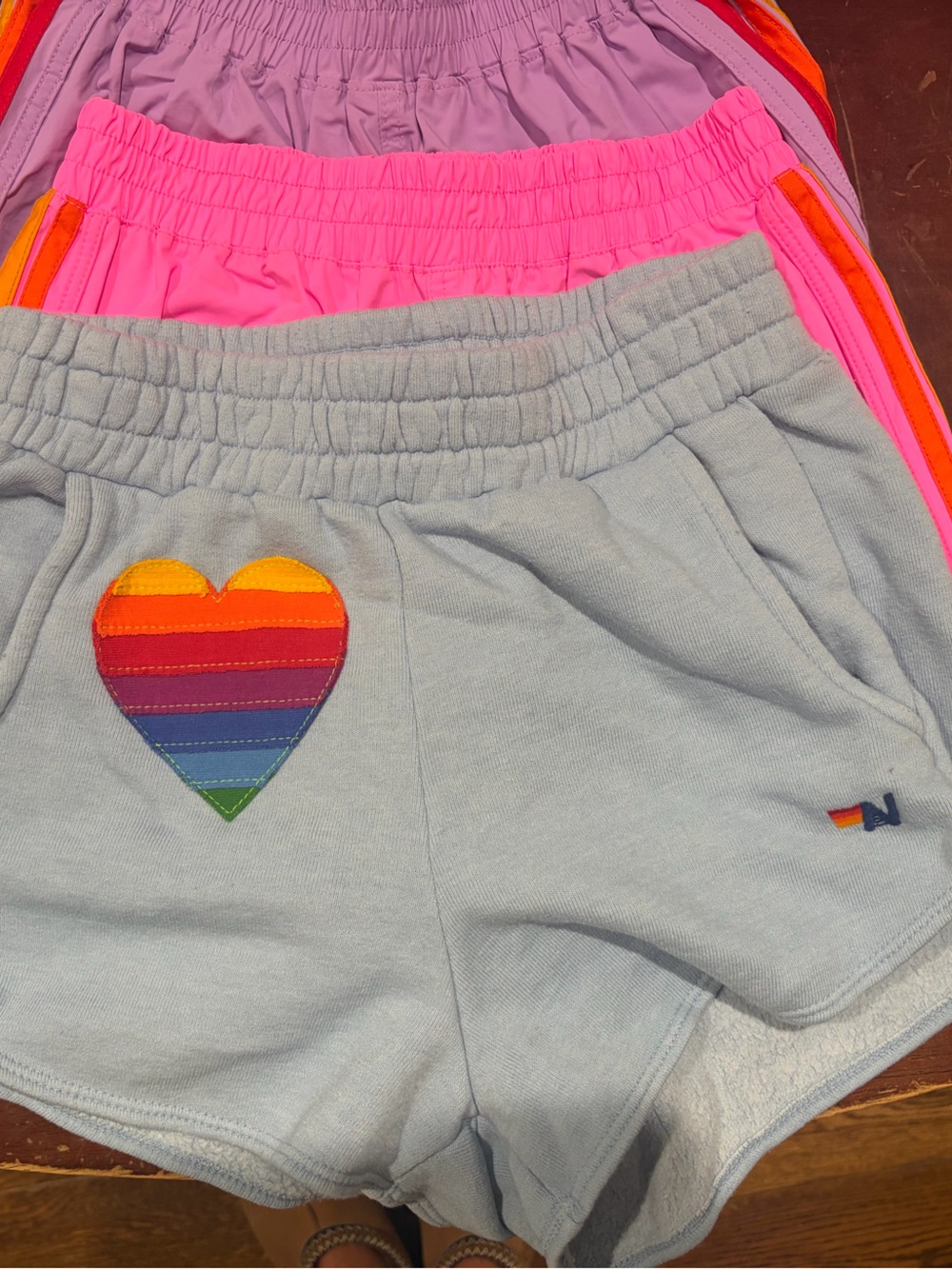 Aviator Nation Bundle - 3 
Purple,pink, blue Aviator Nation kids shorts